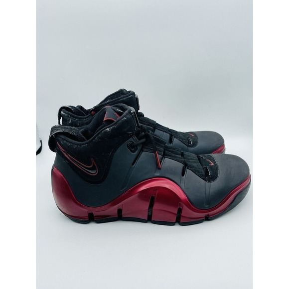 Nike Zoom LeBron 4 IV Black Varsity Crimson Red 314647-002 Mens size 9.5 main image 6